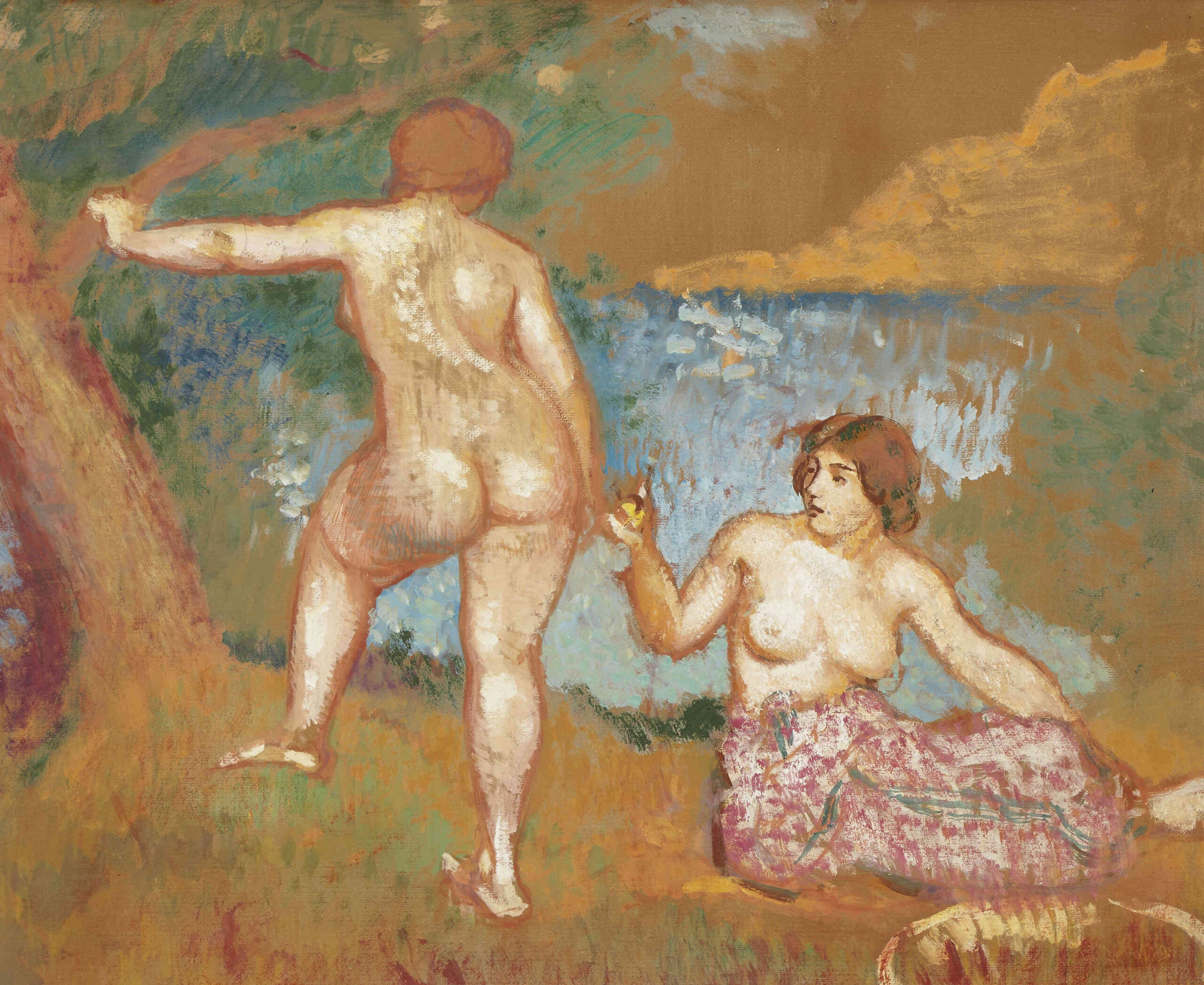 LemmenG_Twee_baadsters_olie_karton_48x59cm_bewerkt