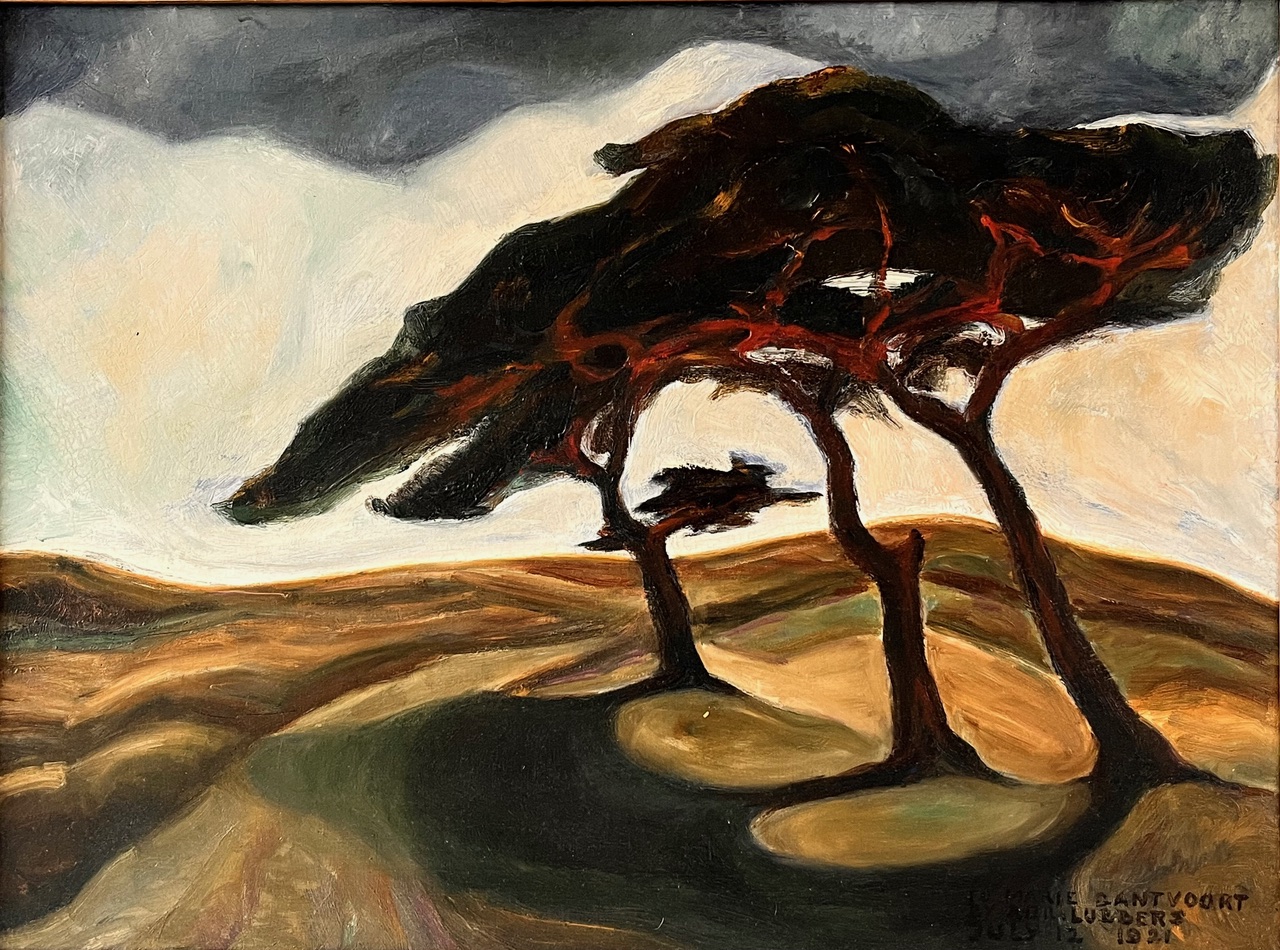 Adriaan Lubbers De verbrande Pan Bergen 1921